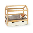 Bild 1 von Musterkind Puppenbett, Natur, Weiß, Holz, Textil, 31x50 cm, EN 71, CE, Spielzeug, Kinderspielzeug, Puppen & Puppenzubehör, Puppen