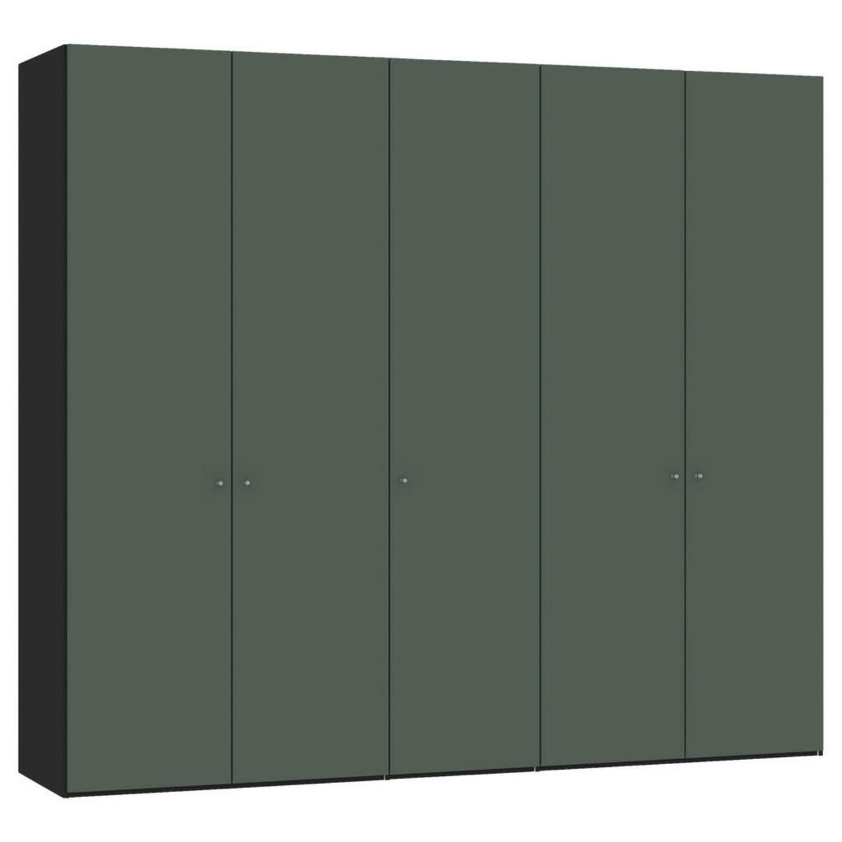 Bild 1 von Jutzler Drehtürenschrank, Grau, Grün, Schwarz, Holzwerkstoff, 3 Fächer, 253x220x59 cm, Typenauswahl, Beimöbel erhältlich, umfangreiches Zubehör in verschiedenen Holzarten Größen Holzdekoren i