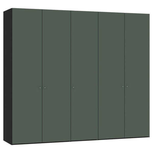 Bild 1 von Jutzler Drehtürenschrank, Grau, Grün, Schwarz, Holzwerkstoff, 3 Fächer, 253x220x59 cm, Typenauswahl, Beimöbel erhältlich, umfangreiches Zubehör in verschiedenen Holzarten Größen Holzdekoren i