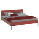 Bild 1 von Xora Bett Primolar, Koralle, Rot, Metall, 180x200 cm, in verschiedenen Holzdekoren erhältlich, Größen für Lattenrost geeignet, Schlafzimmer, Betten, Futonbetten