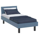 Bild 1 von Xora Bett Primolar, Blau, Metall, Höhe ca. 15 cm, 90x200 cm, in verschiedenen Holzdekoren erhältlich, Größen für Lattenrost geeignet, Schlafzimmer, Betten, Futonbetten