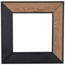 Bild 1 von Mid.you Wandspiegel, Natur, Schwarz, Holz, Metall, Glas, Tanne,Tanne, furniert, quadratisch, 80x80x1.6 cm, Badezimmer, Badezimmerspiegel, Badspiegel