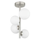 Bild 1 von Globo Led-Deckenleuchte, Opal, Nickel, Metall, Glas, F, 23x40 cm, Lampen & Leuchten, Led Beleuchtung, Led-deckenleuchten