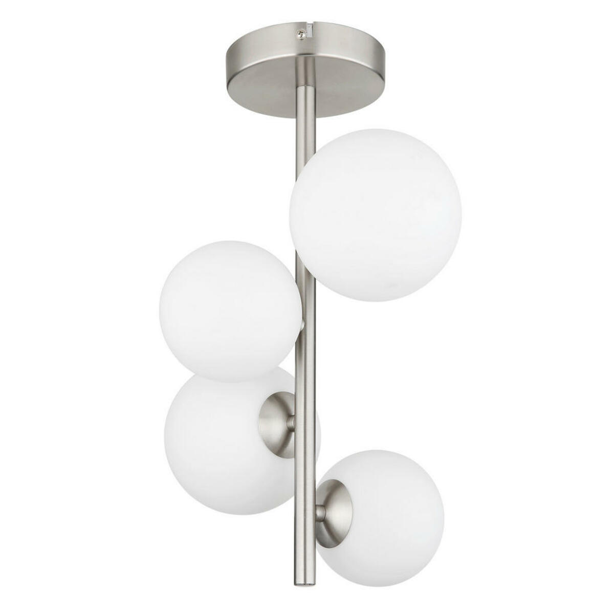 Bild 1 von Globo Led-Deckenleuchte, Opal, Nickel, Metall, Glas, F, 23x40 cm, Lampen & Leuchten, Led Beleuchtung, Led-deckenleuchten