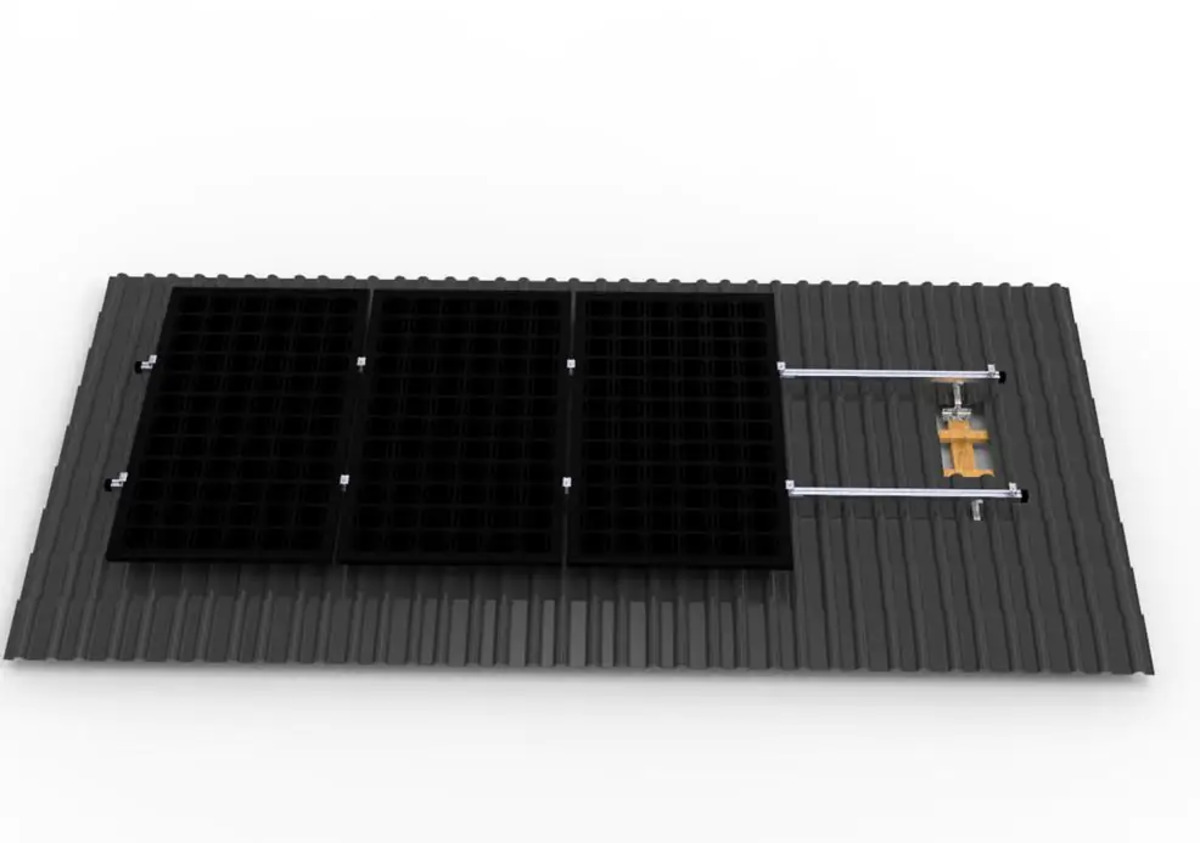 Bild 1 von Sunlit Ziegeldach-Halterung für 4 Solarmodule