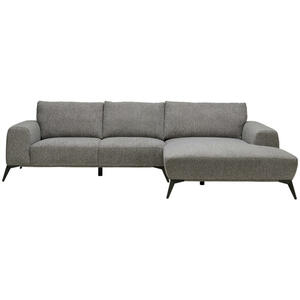 Stylife Ecksofa, Grau, Textil, 3-Sitzer, Füllung: Schaumstoff, Ottomane rechts, L-Form, 298x187 cm, Stoffauswahl, seitenverkehrt erhältlich, Hocker erhältlich, Wohnzimmer, Sofas & Couches, Wohnlan