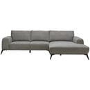 Bild 1 von Stylife Ecksofa, Grau, Textil, 3-Sitzer, Füllung: Schaumstoff, Ottomane rechts, L-Form, 298x187 cm, Stoffauswahl, seitenverkehrt erhältlich, Hocker erhältlich, Wohnzimmer, Sofas & Couches, Wohnlan