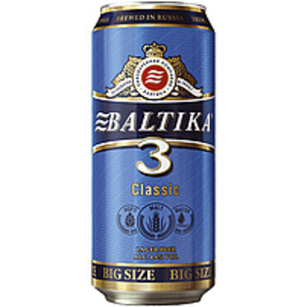 Bild 1 von Klassik Lager Bier "Baltika Nr.3", 4,8% vol.