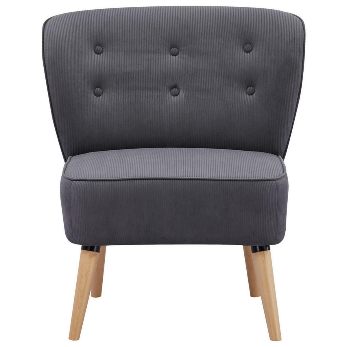 Bild 1 von Livetastic Sessel, Grau, Textil, Kiefer, vollmassiv, 75x82x80 cm, Bsci, Wohnzimmer, Sessel, Polstersessel