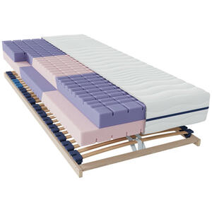 Boxxx Matratzenset, Holz, 2-teilig, Buche, massiv, H2 + H3, Höhe ca. 18 cm, 140x210 cm, Wendematratze, Bezug abnehmbar/waschbar,nicht verstellbar, Schlafzimmer, Matratzensets