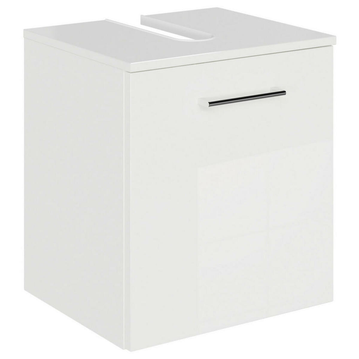 Bild 1 von Sadena Waschbeckenunterschrank M-Plan, Weiß Hochglanz, Metall, 45x49.8x38.3 cm, Goldenes M, Made in Germany, Zusatzausstattung erhältlich, hängend, Typenauswahl, Badezimmer, Badezimmerschränke, W