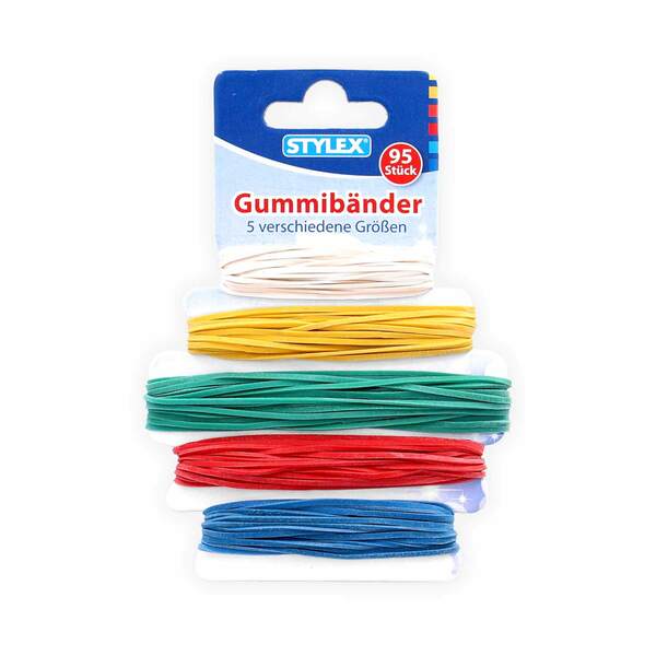 Bild 1 von Stylex Gummibänder 95 Stück verschiedene Farben und Größen