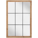 Bild 1 von Mid.you Wandspiegel, Natur, Schwarz, Holz, Metall, Glas, Tanne,Tanne, rechteckig, 80x120x3 cm, Bsci, Badezimmer, Badezimmerspiegel, Badspiegel