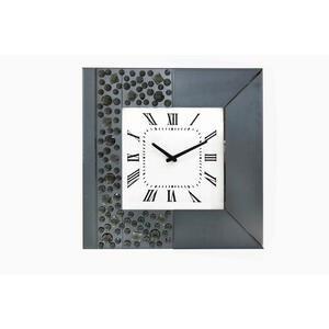 Ambia Home Wanduhr, Grau, Glas, 50x50 cm, RoHS, Dekoration, Uhren, Wanduhren