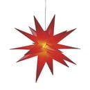 Bild 1 von LED-Weihnachtsstern 14-zackig aus Kunststoff Ø 60 cm rot