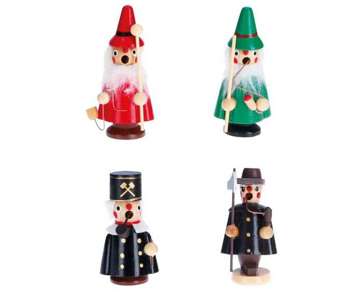 Bild 1 von Figur Räuchermann aus Holz mini Höhe 9 cm