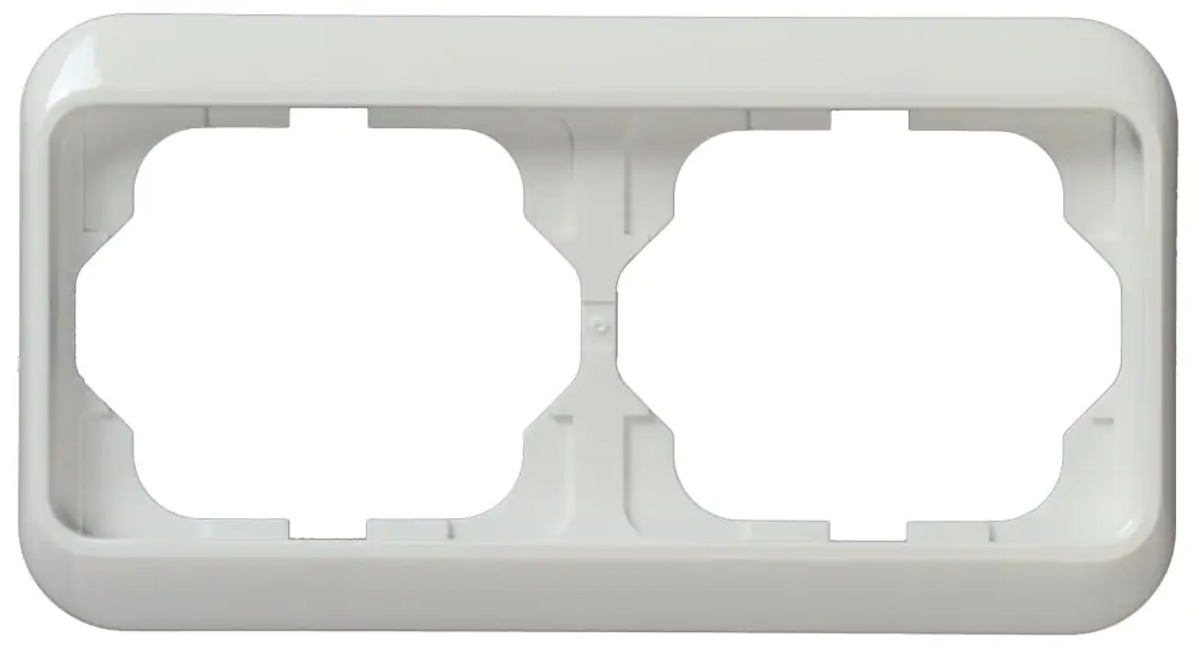 Bild 1 von Busch-Jaeger Abdeckrahmen 2-fach Alpha Nea, studioweiß, 1722-24G