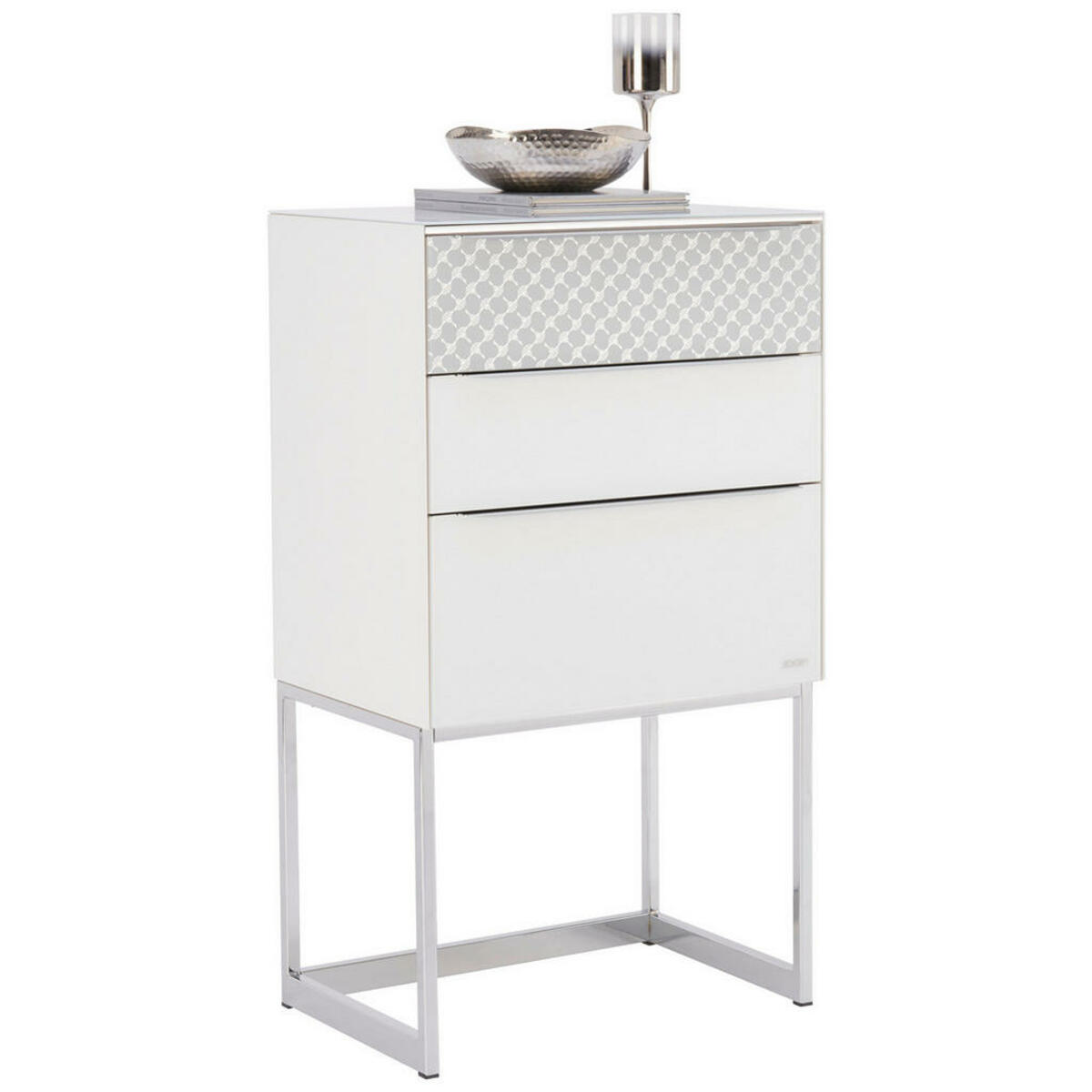 Bild 1 von Joop! Kommode, Weiß, Hellgrau, Metall, 3 Schubladen, 58x104.5x40 cm, Goldenes M, BQ - Bündnis für Qualität, Made in Germany, Typenauswahl, stehend, in verschiedenen Größen erhältlich, Holzdeko