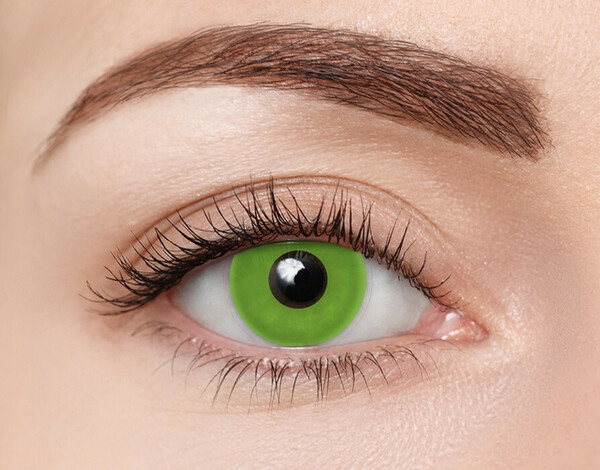 Bild 1 von Halloween Kontaktlinsen Green Ghoul Monatslinsen Sphärisch 2 Stück Kontaktlinsen; contact lenses; Kontaktlinsen; Black Friday