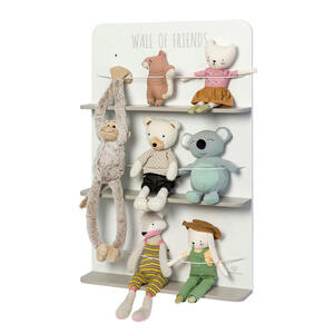 Musterkind Kinderregal, Grau, Weiß, Holz, 10x90 cm, EN 71, CE, Spielzeug, Holzspielzeug