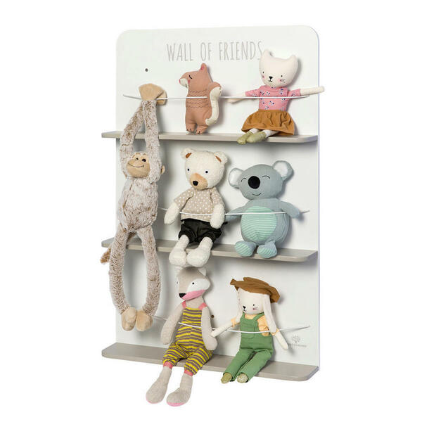 Bild 1 von Musterkind Kinderregal, Grau, Weiß, Holz, 10x90 cm, EN 71, CE, Spielzeug, Holzspielzeug