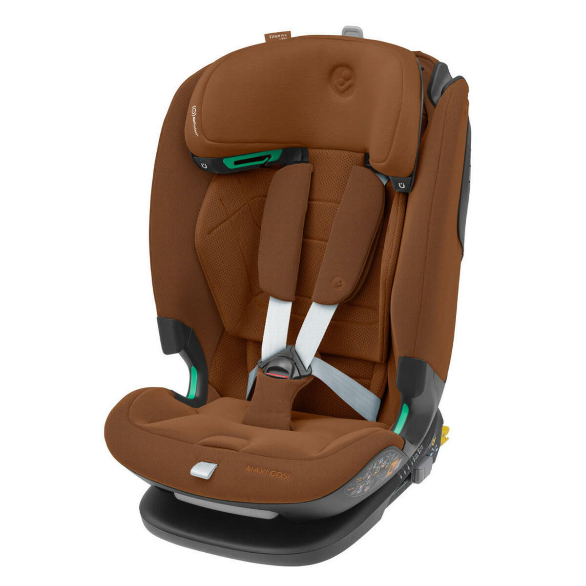 Bild 1 von Maxi-Cosi Kinderautositz Titan Pro i-Size, Cognac, Textil, Füllung: Polyethersulfon (Pes), 46x76x60 cm, ECE R 129 i-Size, 5-Punkt-Gurtsystem, abnehmbarer und waschbarer Bezug, höhenverstellbare Kop
