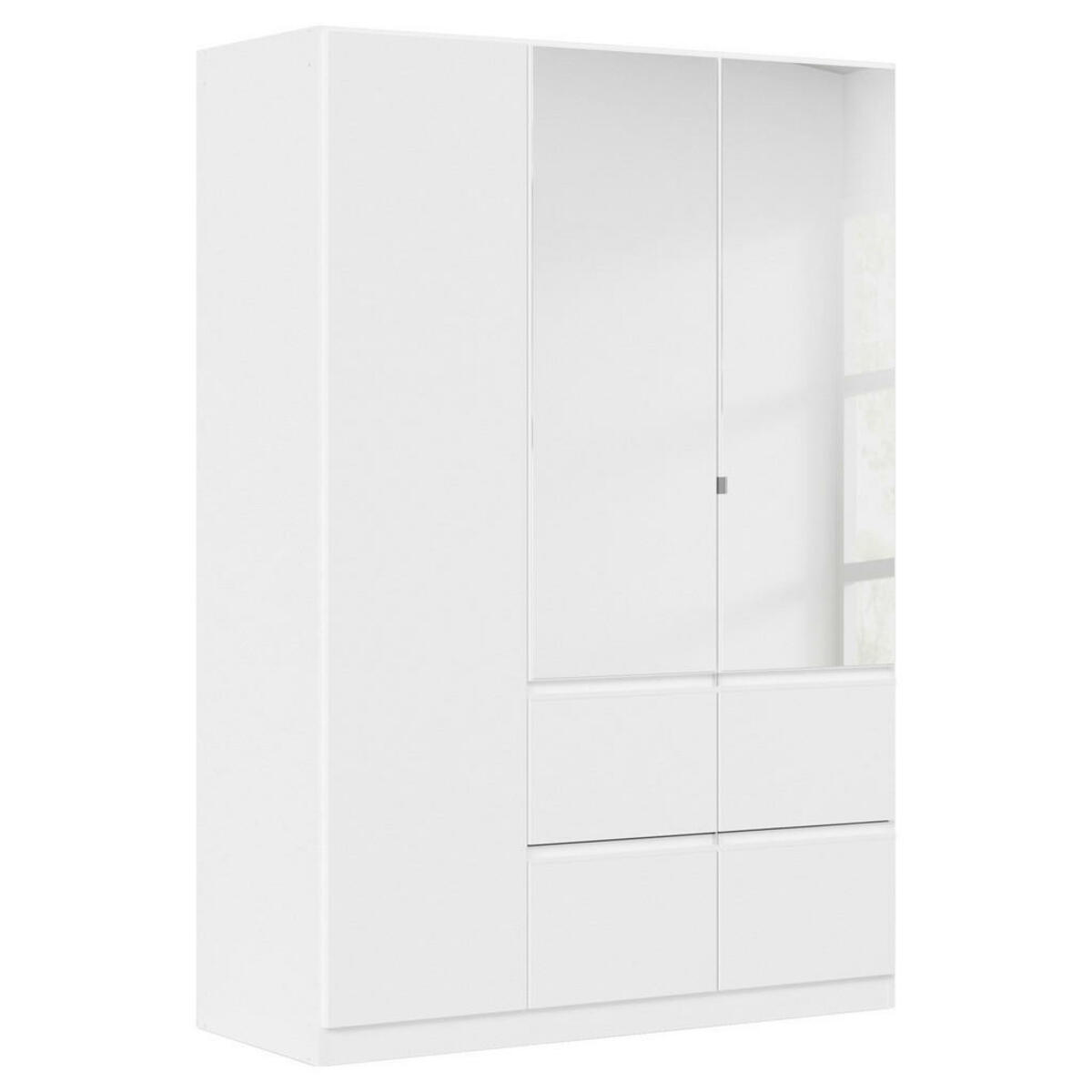 Bild 1 von Xora Drehtürenschrank, Weiß, Kunststoff, 2 Fächer, 4 Schubladen, 136x197x54 cm, Blauer Engel, BQ - Bündnis für Qualität, Made in Germany, Typenauswahl, in verschiedenen Größen erhältlich, Ho