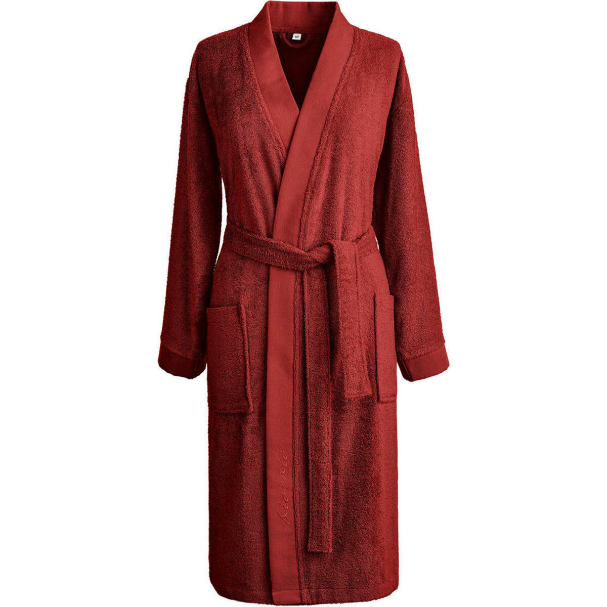 Bild 1 von Bio:Vio Bademantel Bonita, Rot, Textil, Uni, Gr. S, unisex, hochwertige Qualität, atmungsaktiv, Badtextilien, Bademäntel