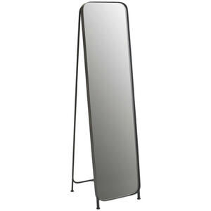 Landscape Standspiegel, Schwarz, Metall, Glas, rechteckig, 41x160x4 cm, Reach, Bsci, Wohnspiegel, Standspiegel