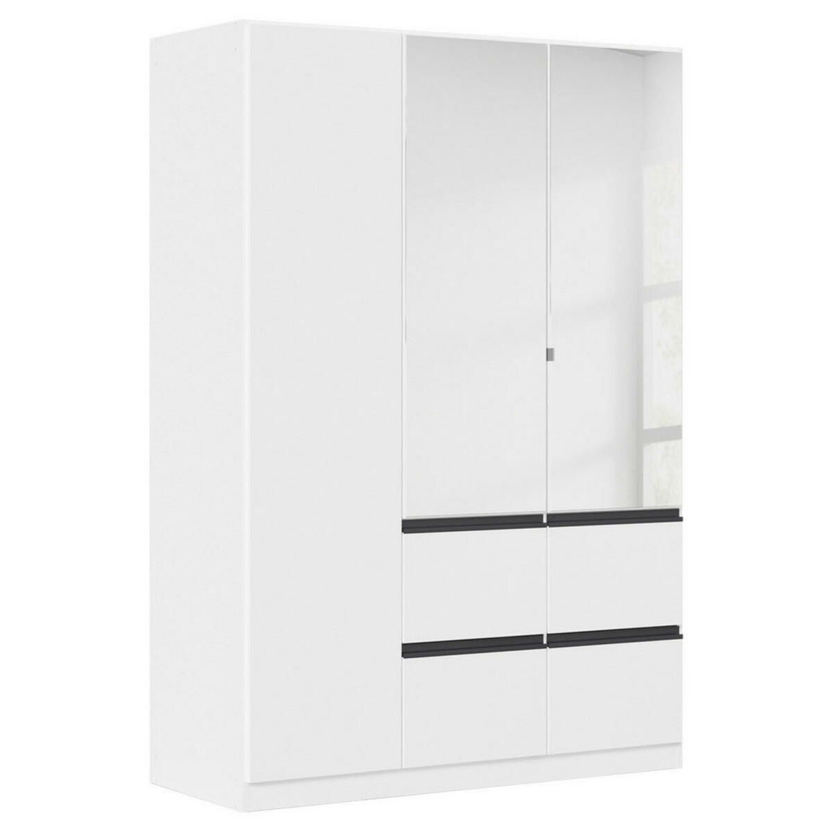 Bild 1 von Xora Drehtürenschrank, Weiß, Kunststoff, 2 Fächer, 4 Schubladen, 136x197x54 cm, Blauer Engel, BQ - Bündnis für Qualität, Made in Germany, Typenauswahl, in verschiedenen Größen erhältlich, Ho