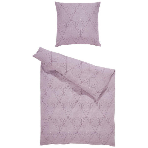 Bild 1 von Estella Bettwäsche Atelier, Mauve, Textil, geometrisch, 135 cm, Textiles Vertrauen - Oeko-Tex®, Schlaftextilien, Bettwäsche, Bettwäsche, Flanell-Bettwäsche