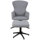 Bild 1 von Mid.you Relaxsessel Lesesessel, Grau, Schwarz, Kunststoff, Textil, 62x99x71 cm, Wohnzimmer, Sessel, Relaxsessel