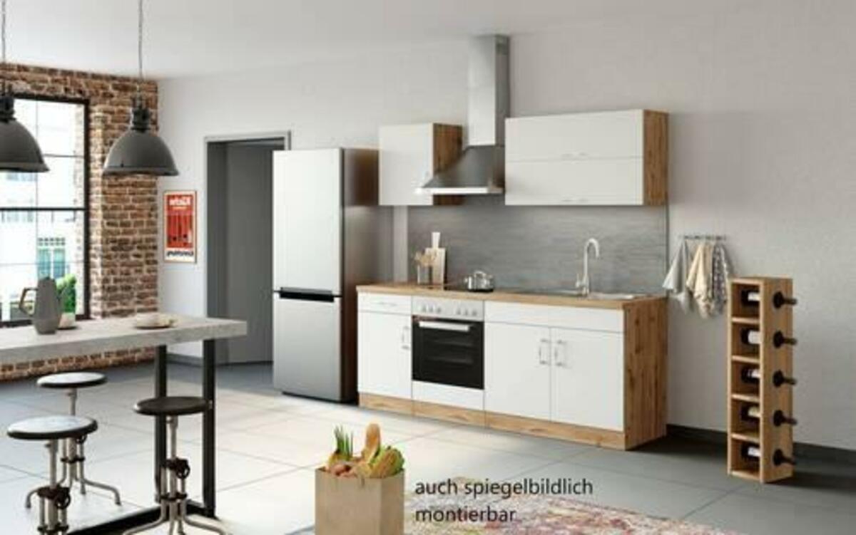 Bild 1 von Küchenblock 'Sorrento' _ Weiß, Weiß, Eichefarben