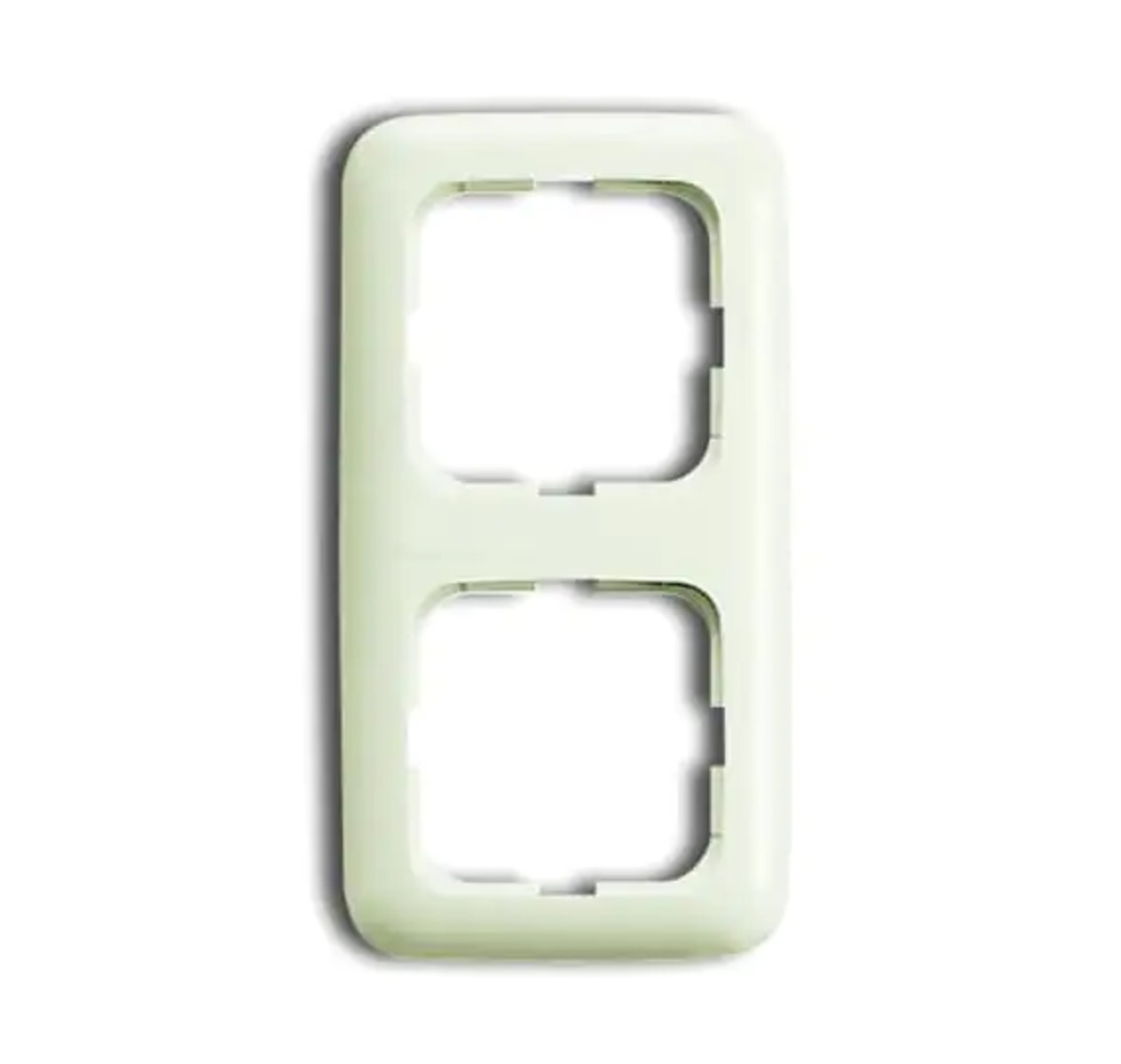 Bild 1 von Busch-Jaeger Abdeckrahmen 2-fach Duro 2000 SI, weiß, 2512-212