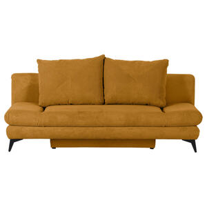 Carryhome Schlafsofa, Dunkelgelb, Textil, 2-Sitzer, 200x78x95 cm, Stoffauswahl, Liegefunktion, Schlafen auf Sitzhöhe, Rücken echt, Kinder & Jugendmöbel, Jugendmöbel, Jugendsofas