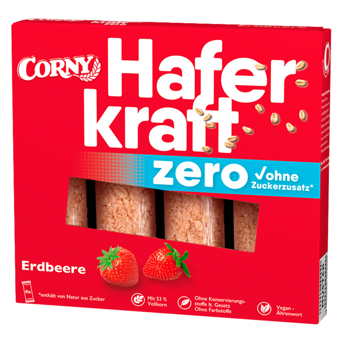 Bild 1 von Corny Haferkraft Erdbeere Zero 4x35g