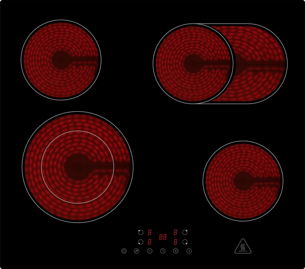 Bild 1 von Glaskeramikkochfeld Abra, Schwarz