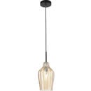 Bild 1 von Fabas Luce Pendelleuchte Stintino, Schwarz, Metall, Glas, orientalisch,orientalisch, 200 cm, ISO 9001, höhenverstellbar, Lampen & Leuchten, Innenbeleuchtung, Hängelampen, Pendelleuchten