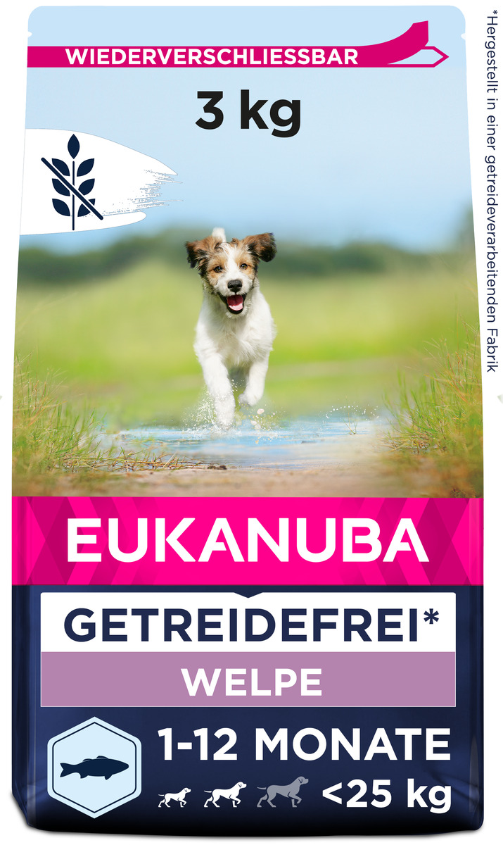 Bild 1 von EUKANUBA Welpenfutter getreidefrei für kleine und mittelgroße Rassen 3 kg