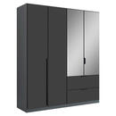 Bild 1 von Carryhome Kleiderschrank, Grau, Dunkelgrau, Holzwerkstoff, 2 Fächer, 2 Schubladen, 181x210x54 cm, Blauer Engel, Made in Germany, Typenauswahl, in verschiedenen Größen erhältlich, Holzdekoren erh