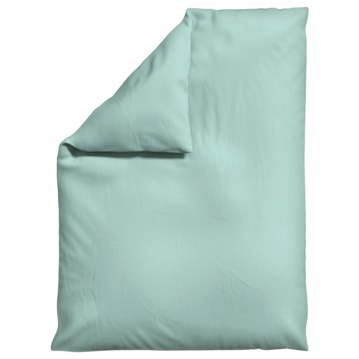 Bild 1 von Schlafgut Bettdeckenbezug Woven Satin, Türkis, Textil, Uni, 155 cm, Textiles Vertrauen - Oeko-Tex®, AZO-frei, Bsci, Oeko-Tex® Standard 100, pflegeleicht, atmungsaktiv, bügelleicht, schadstoffgepr