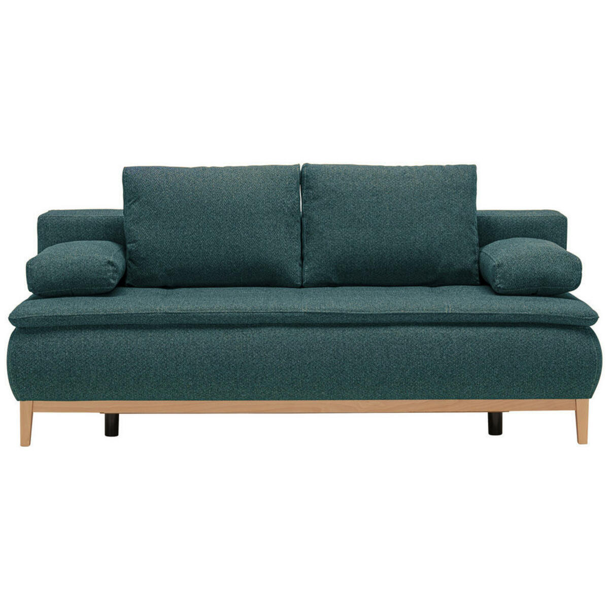 Bild 1 von Carryhome Boxspringsofa, Petrol, Textil, Buche, massiv, 2-Sitzer, Füllung: Schaumstoff, 202x78x93 cm, Stoffauswahl, Schlafen auf Sitzhöhe, Wohnzimmer, Sofas & Couches, Sofas