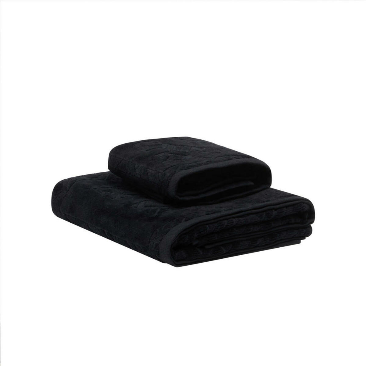 Bild 1 von Diesel Frottierset Diesel 2023, Schwarz, Textil, 2-teilig, Schriftzug, Badtextilien, Handtücher