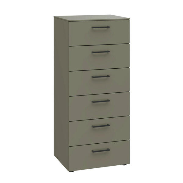 Bild 1 von Xora Kommode Primolar Garda, Grau, Grün, Metall, 6 Schubladen, 50x118x41 cm, Typenauswahl, stehend, in verschiedenen Größen erhältlich, Garderobe, Garderoben Kommoden