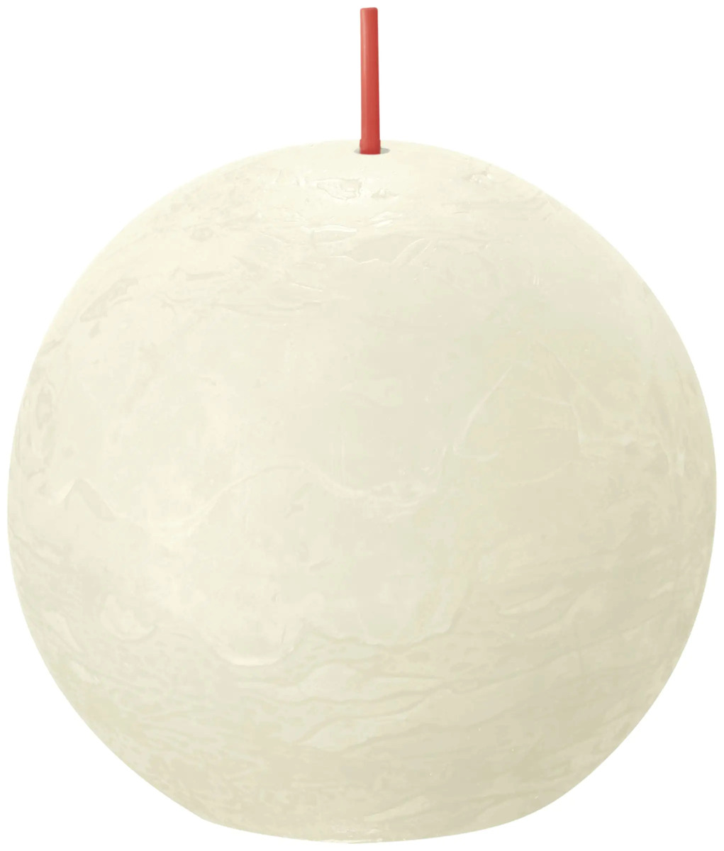 Bild 1 von Bolsius Rustik Kugelkerze weiche perle, Durchmesser: 7,6 cm