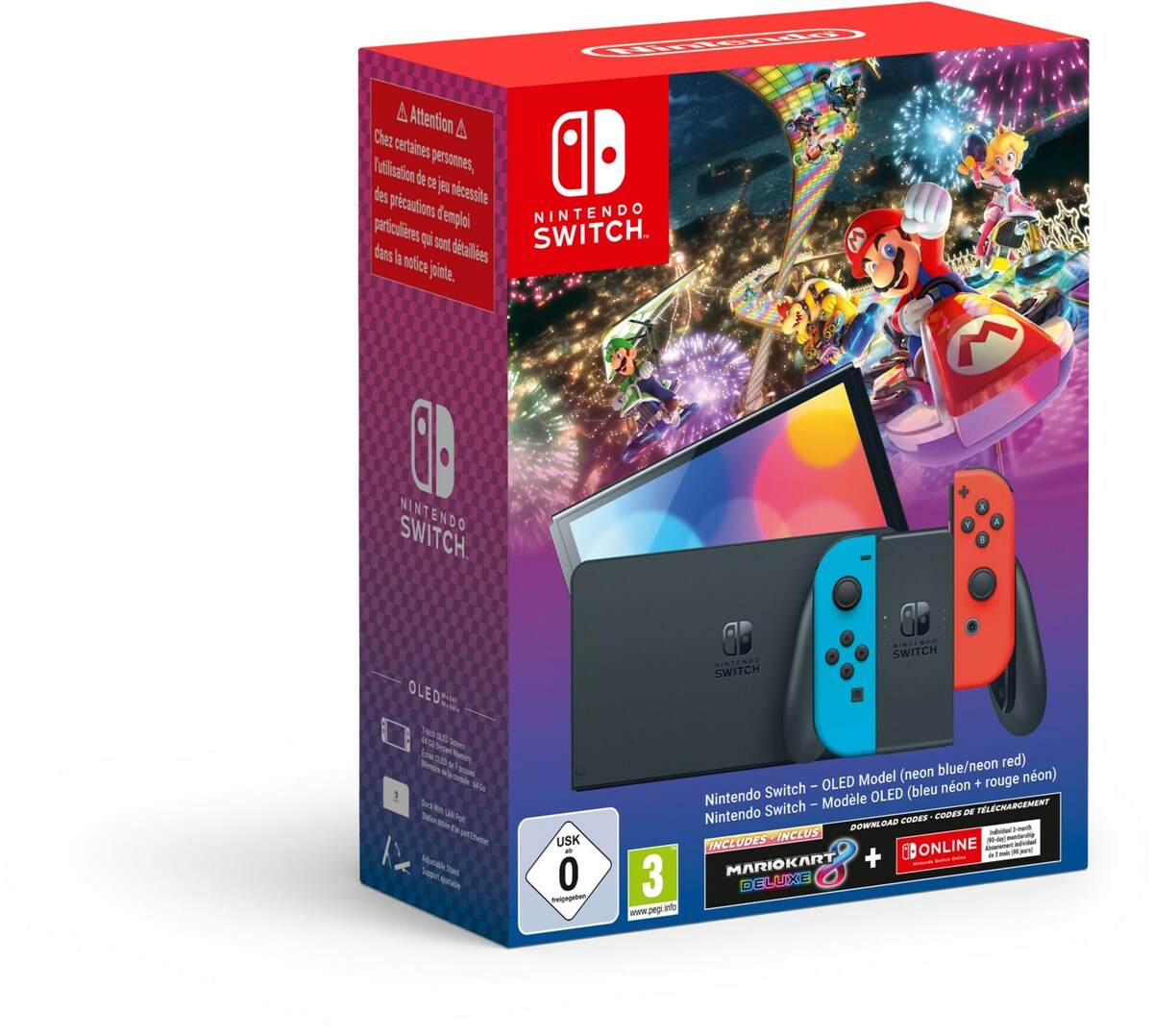 Bild 1 von Switch Konsole (OLED-Modell) Bundle inkl. Mario Kart 8 Deluxe