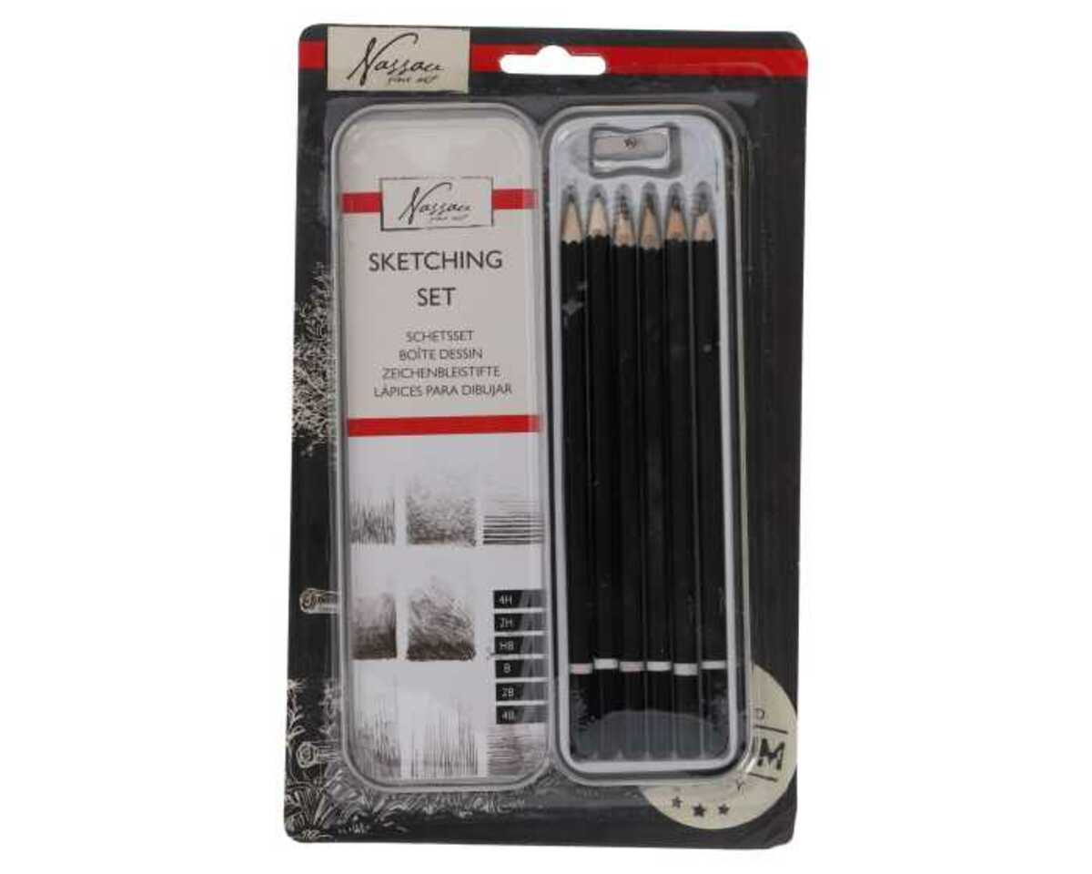 Bild 1 von Zeichen-Set 6 Bleistifte + Spitzer