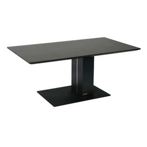 Dieter Knoll Couchtisch, Anthrazit, Schwarz, Metall, Keramik, rechteckig, eckig, Bodenplatte, 59x47-66 cm, höhenverstellbar, Wohnzimmer, Wohnzimmertische, Couchtische, Metall-Couchtische