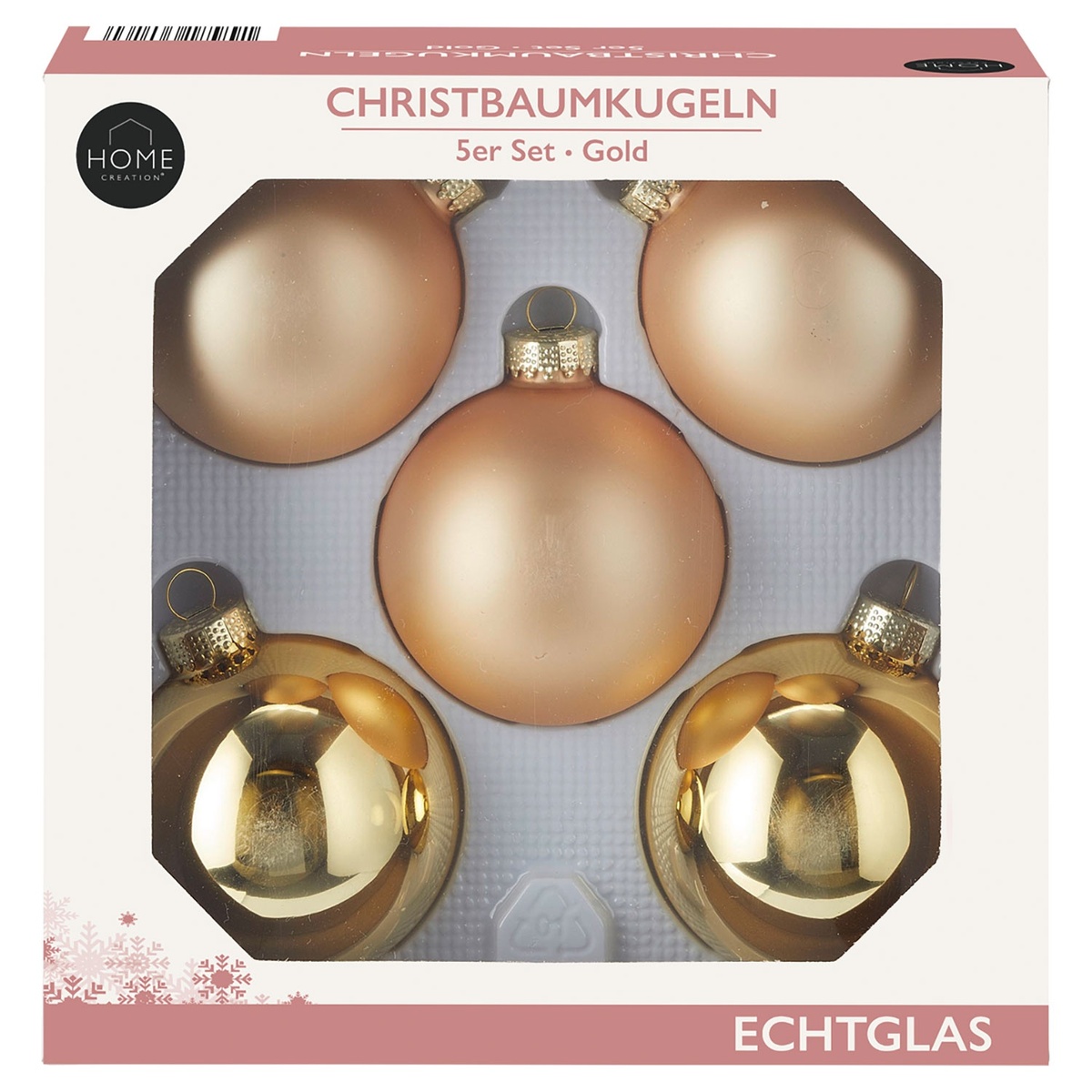 Bild 3 von HOME CREATION Christbaumkugeln Set