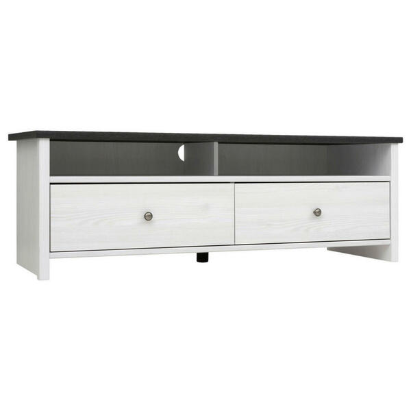 Bild 1 von Lowboard, Kiefer, Lärche, Metall, 2 Schubladen, 128.5x44x44.5 cm, Wohnzimmer, Wohnwände, Lowboards